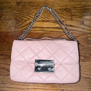 Michael Kors Blush Quilted Shoulder Bag